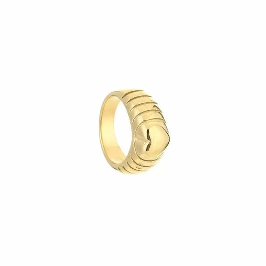 Big heart ring - gold