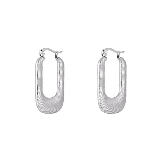 Floor earrings - silver