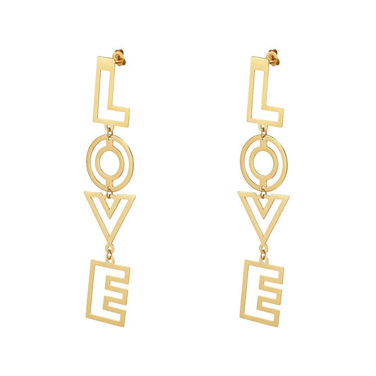 Love earrings - gold